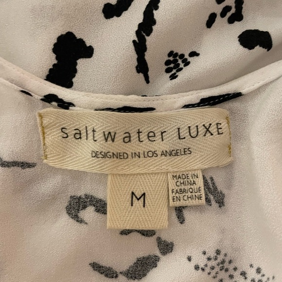 Saltwater LUXE black & white Maxi dress Size Medium - Picture 7 of 7